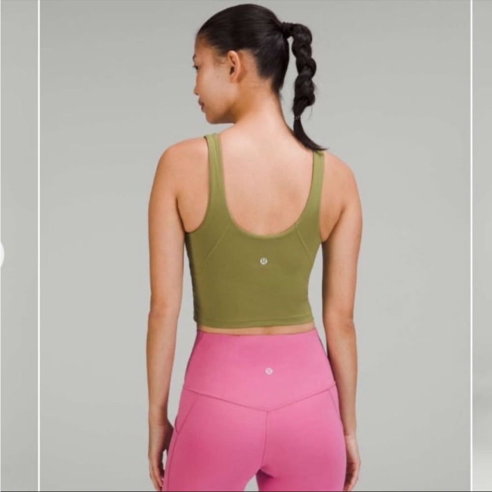 EUC Lululemon Bronze Green Set. Size 6 - Picture 8 of 11